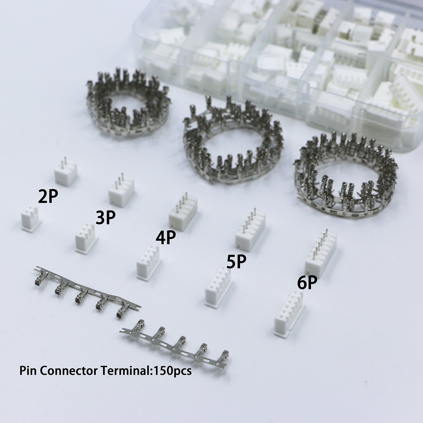 200Pcs XHA2.54 2p 3p 4p 5p6p 2.0mm Pitch Terminal Male And Female Housing Kit Pin Connector Terminal Connector Kit-MTHweMTH