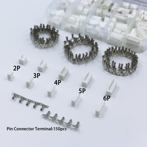 200Pcs XHA2.54 2p 3p 4p 5p6p 2.0mm Pitch Terminal Male And Female Housing Kit Pin Connector Terminal Connector Kit-MTHweMTH