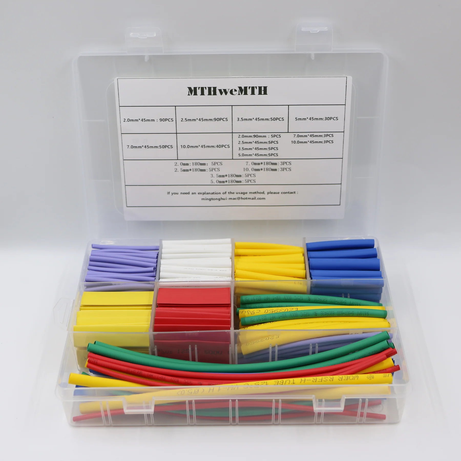 2:1 Sleeving Heat Shrink Tubing Multi-Color Multi-Size